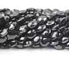 Natural Black Spinel Faceted Oval Beads Strand Length is 14 Inches & Sizes 7mm Approx. 
